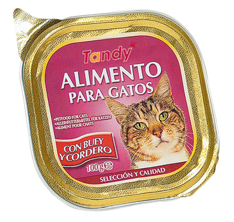 Comida gatos paté Vaca