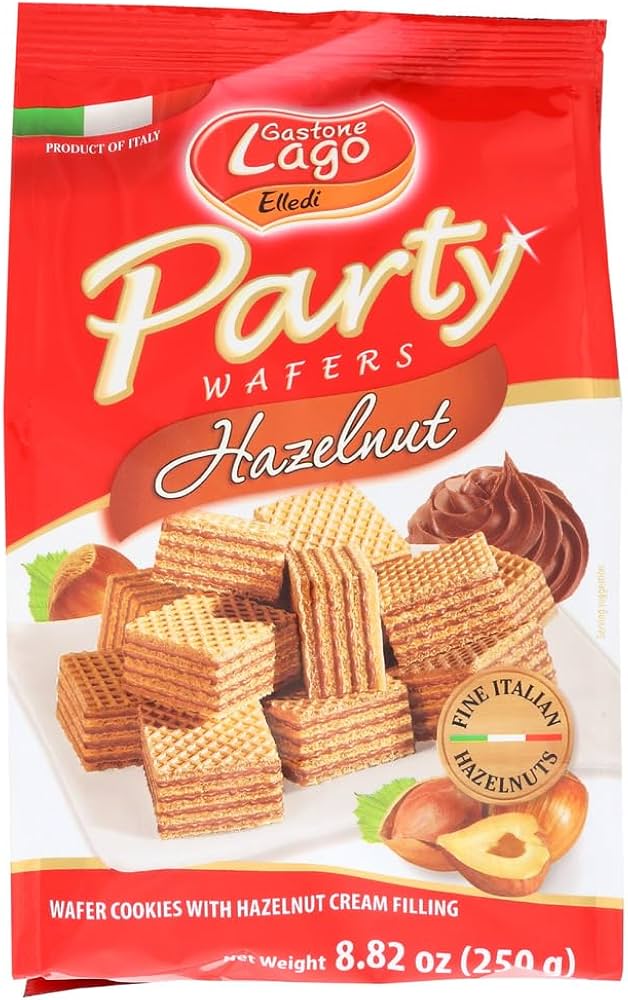 Bolachas Wafers Quadratini com Recheio Avelã