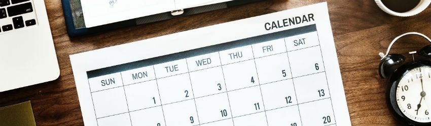 Calendário Fiscal das Empresas em 2019
