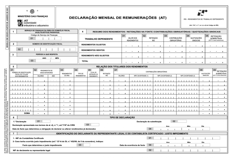 Declaração-remunerações