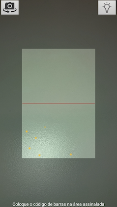 Leitura código de barras com a câmara