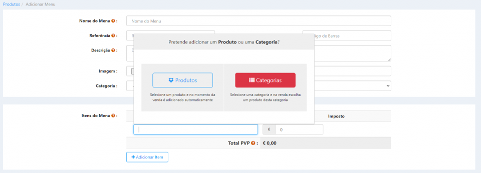 Criar Menu no Backoffice - Passo 1