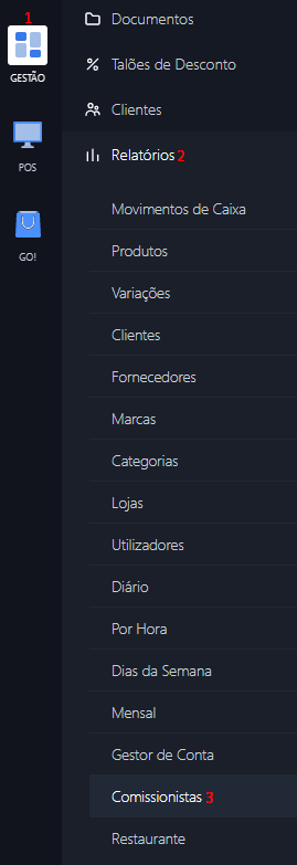 Relatório Comissionistas