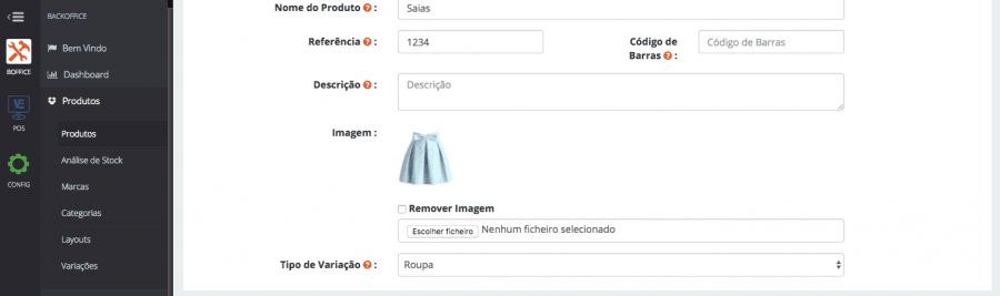 Associar Grupo de Variações