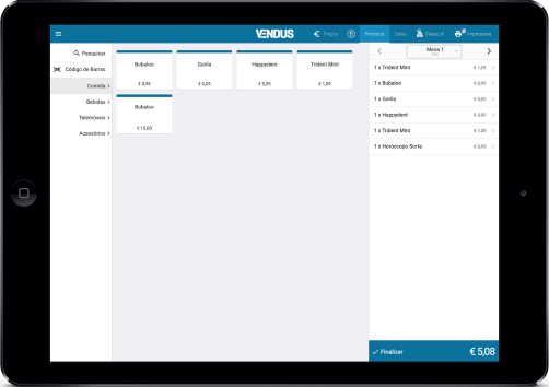 Tablet Android/iOS - Interface POS